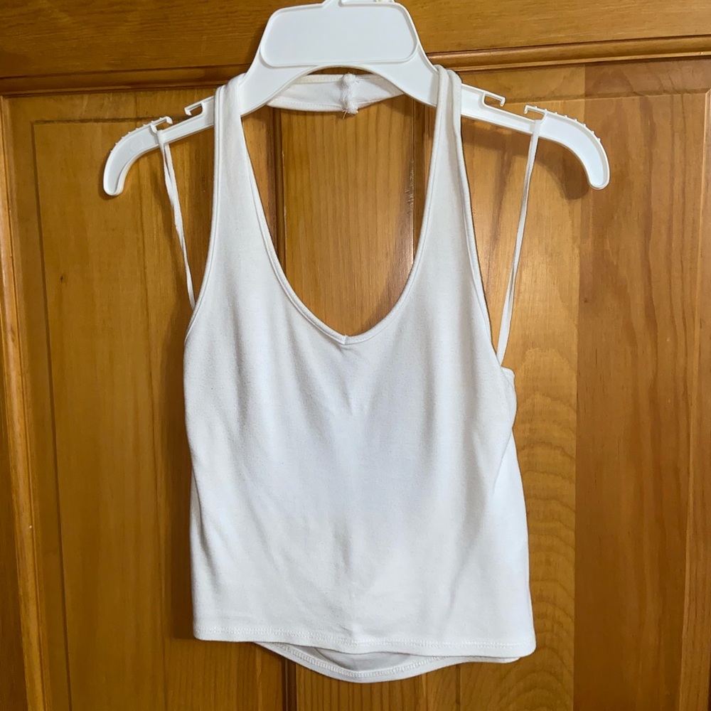 Black and White Halter Tops
